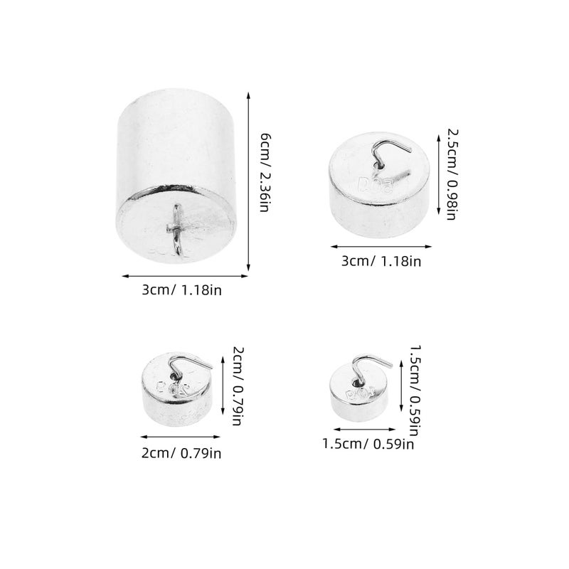 OSOLADY Metal Slotted Weight Set with Hangers Pattern Weights for Physics Teaching and Laboratory Experiments - Image 2